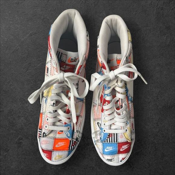 - Nike Blazer Mid Sneaker Shoes Mens Size 10.5 Multicolor Patchwork - Picture 16 of 16